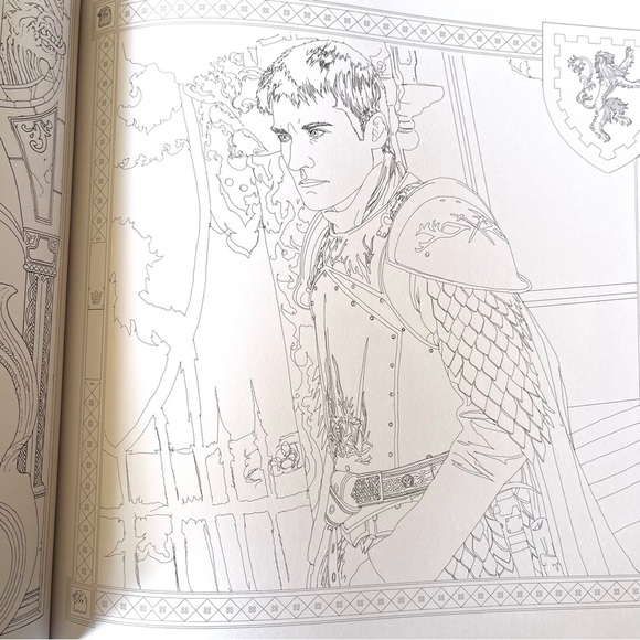 GAME OF THRONES Coloring Book HBO NWT never colored in - Picture 6 of 12